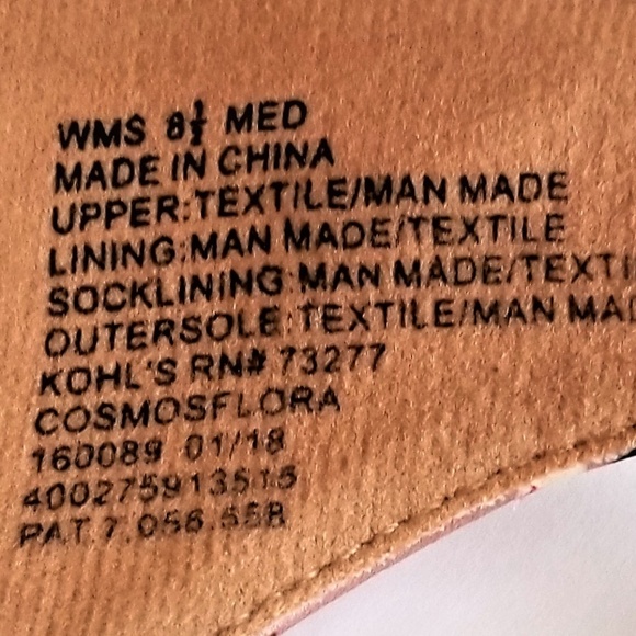 Candie's Pump Shoe Pink Floral Woman's 8.5 New - Picture 6 of 8